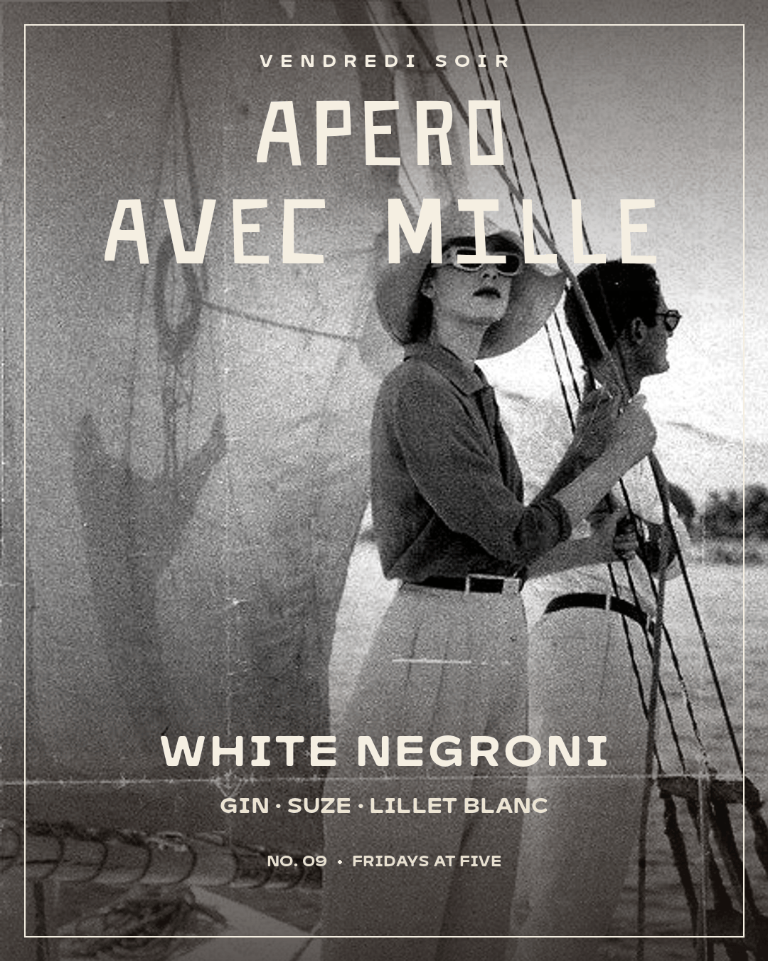 Vendredi Soir — The White Negroni & Whipped Ricotta Crostini