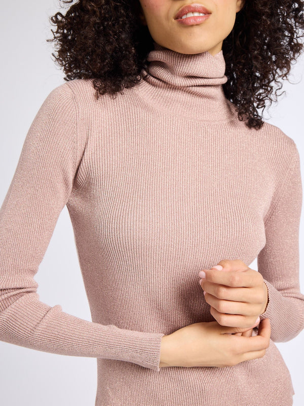 Briar Turtleneck in Dusty Rose — view 7
