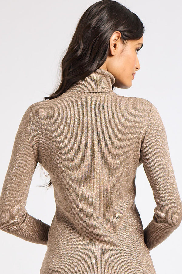 Briar Turtleneck in Mink — view 4
