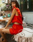 Stella Top in Scarlet - MILLE