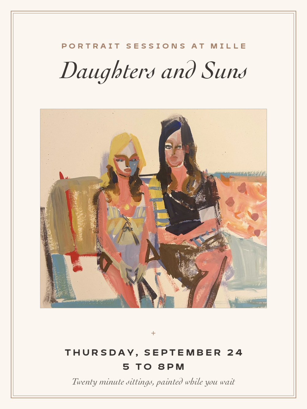 DAUGHTERS AND SUNS PORTRAIT SESSIONS - SEPTEMBER 24th