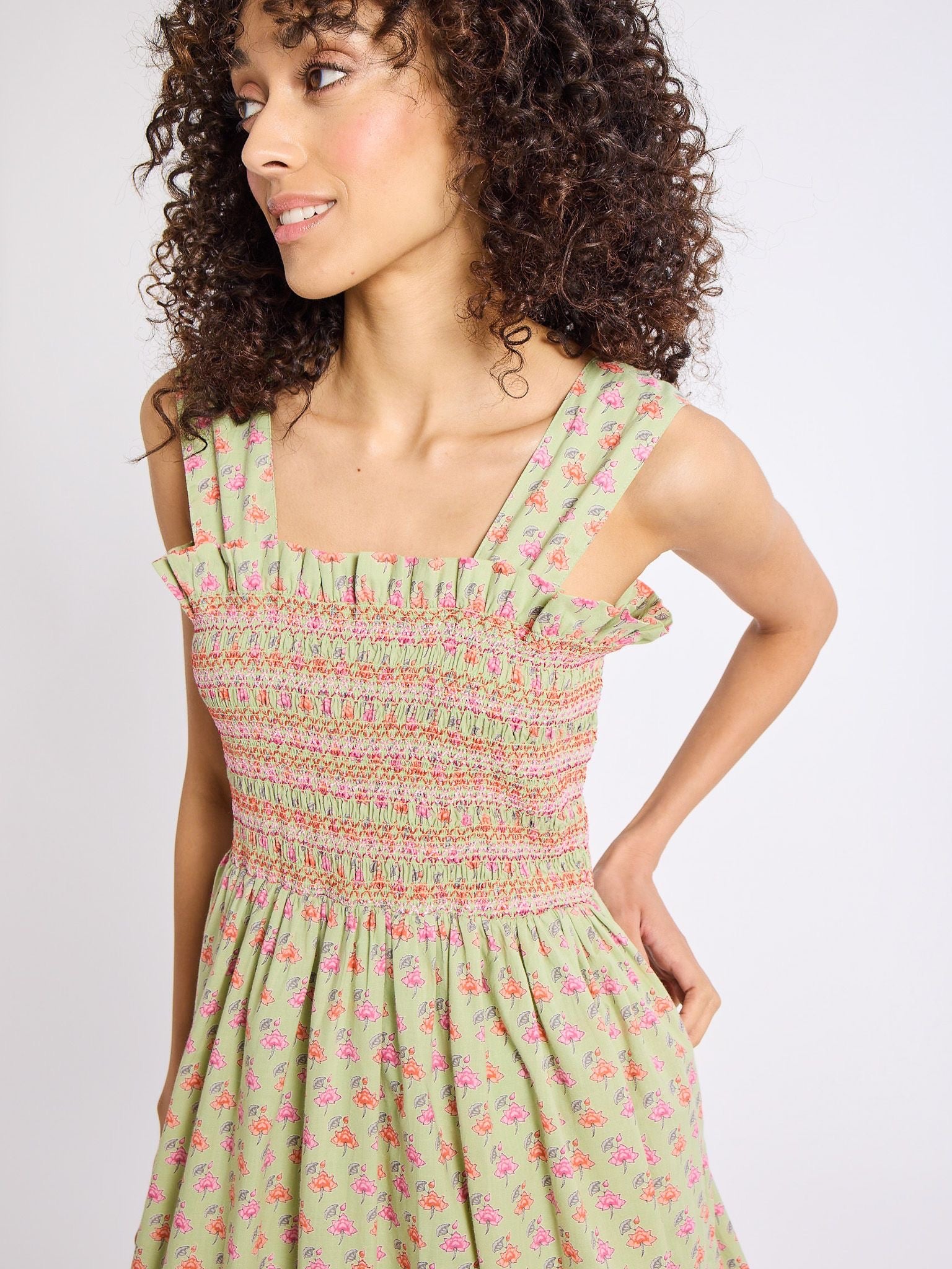 Garden Dress in Tulip Print