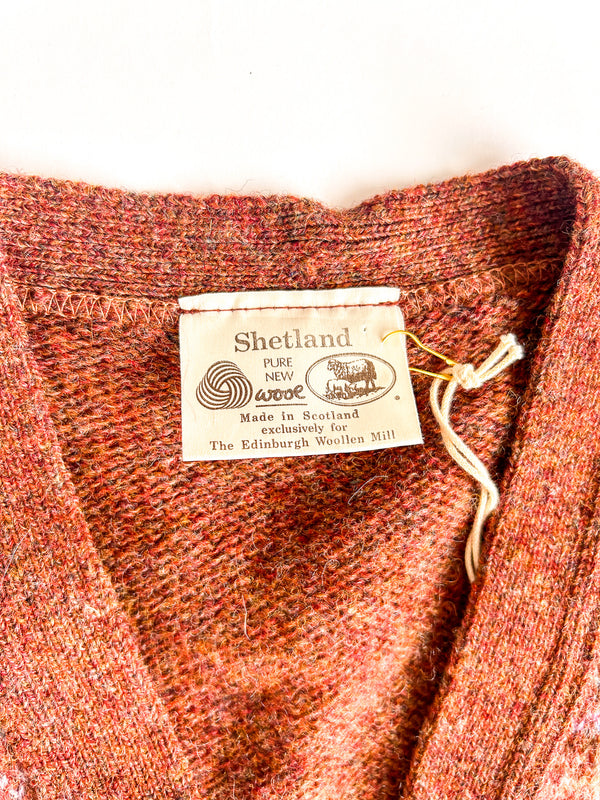 Vintage Shetland Fair Isle Waistcoat, Made in Scotland - Edinburgh Woollen Mill — view 3