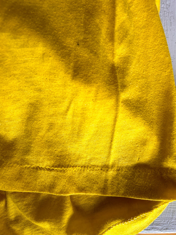1970s-80s Porsche Single-Stitch Tubular Tee - Yellow — view 7