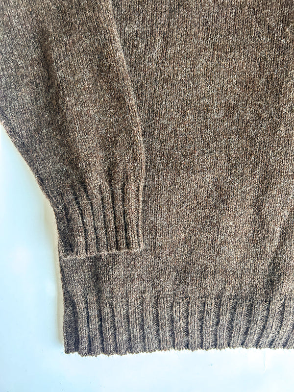 1980s Eddie Bauer Shawl-Collar Wool Cardigan, Suede Elbow Patches, Leather Buttons - Seattle, USA — view 6