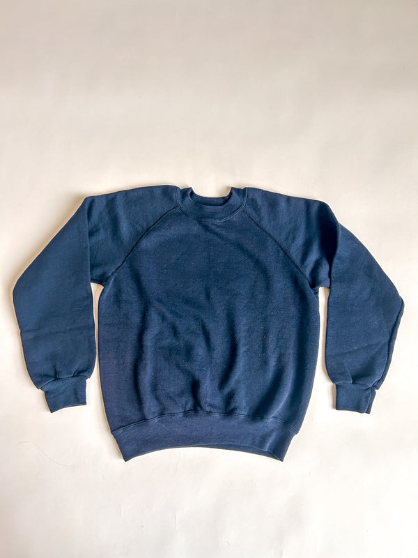 Vintage Bassett-Walker Raglan Sweatshirt Made in USA - Navy — view 5
