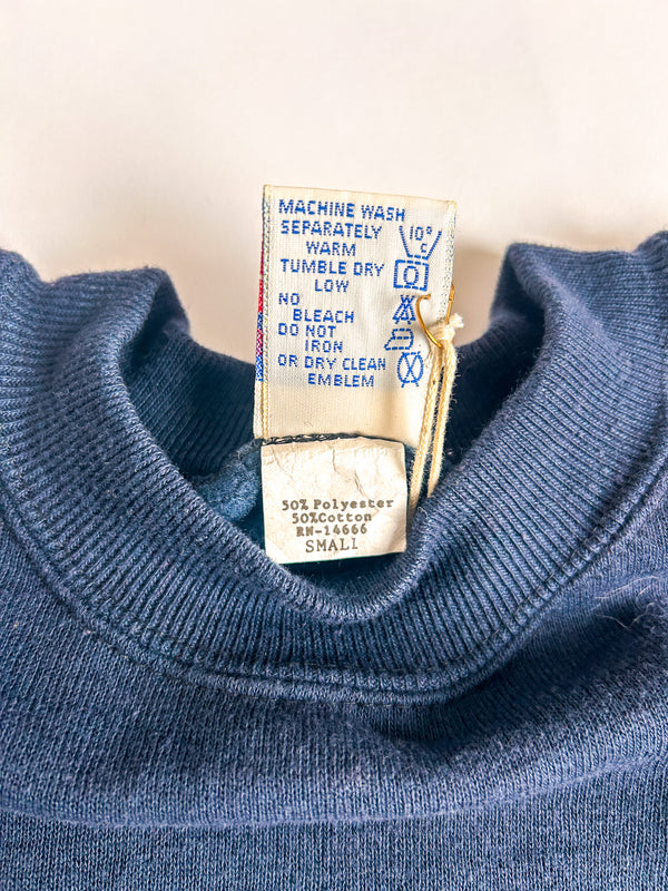Vintage Bassett-Walker Raglan Sweatshirt Made in USA - Navy — view 3