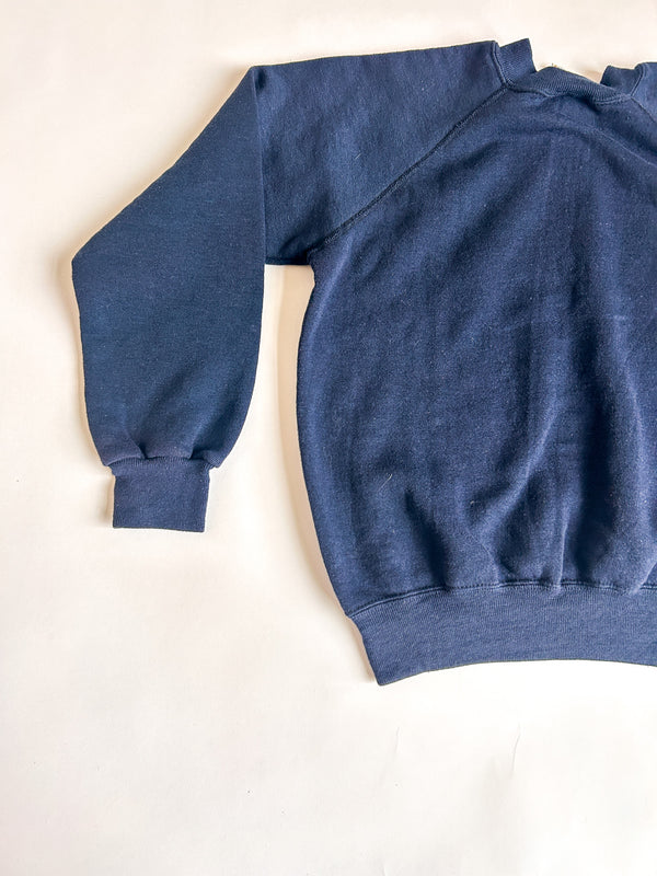 Vintage Bassett-Walker Raglan Sweatshirt Made in USA - Navy — view 1