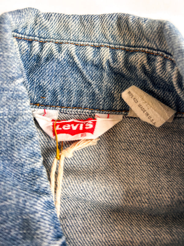 Vintage Levi's Orange Tab Denim Trucker Jacket, Made in USA — view 8