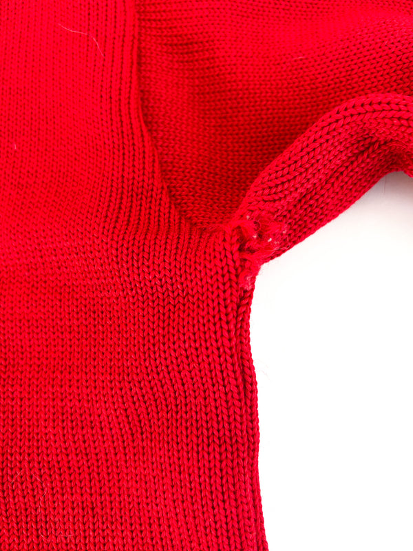 1978 Traci Eubanks Choir Letter Cardigan, Red Wool - Phoenix-Mesa, Arizona — view 11