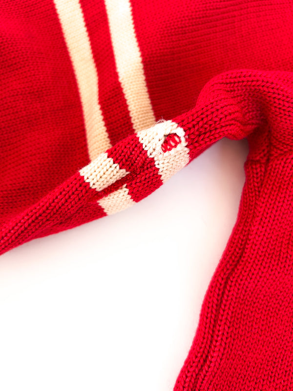 1978 Traci Eubanks Choir Letter Cardigan, Red Wool - Phoenix-Mesa, Arizona — view 14