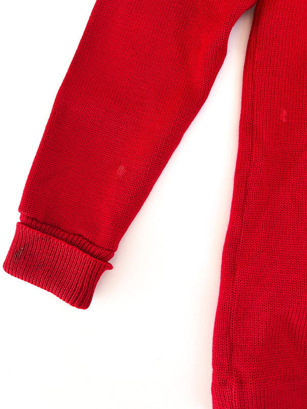 1978 Traci Eubanks Choir Letter Cardigan, Red Wool - Phoenix-Mesa, Arizona — view 10