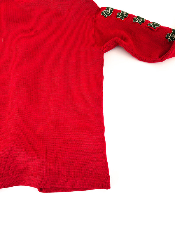 1978 Traci Eubanks Choir Letter Cardigan, Red Wool - Phoenix-Mesa, Arizona — view 8