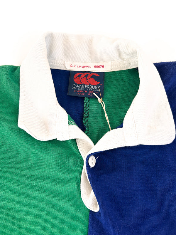 Vintage Canterbury of New Zealand Colour-Block Rugby Jersey, Made in New Zealand - C.T. Longeway — view 4