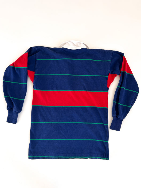 Vintage Canterbury of New Zealand Rugby Shirt - Navy, Red and Kelly Green — view 7