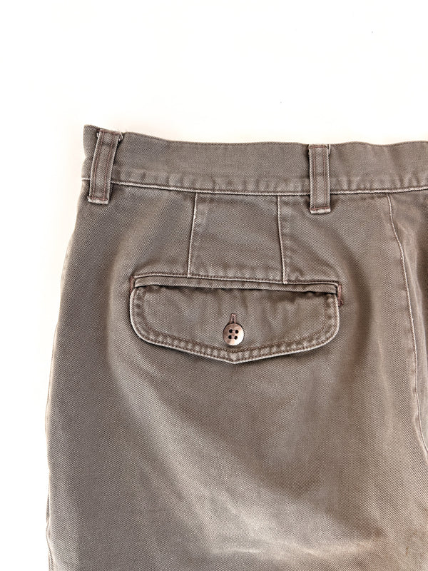 1980s Banana Republic Wide-Leg Chinos, Mill Valley - British Colony of Hong Kong - W33" — view 4