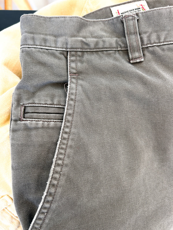 1980s Banana Republic Wide-Leg Chinos, Mill Valley - British Colony of Hong Kong - W33" — view 7