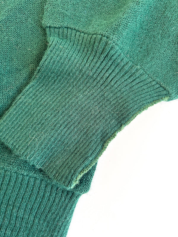 1963-74 Arnold Palmer by Robert Bruce Forest Green Cardigan - ILGWU Union Made in USA, M — view 9
