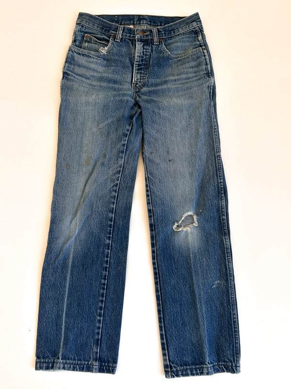 Vintage Calvin Klein Jeans, Cream and Red Back Patch - 100% Cotton, Made in USA, Size 31 — view 5