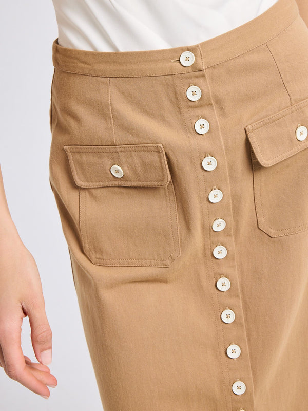 Mirabelle Skirt in Almond — view 2
