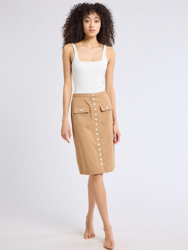 Mirabelle Skirt in Almond — view 5