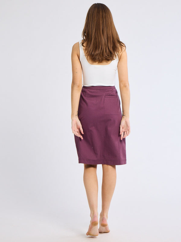Mirabelle Skirt in Plum — view 4