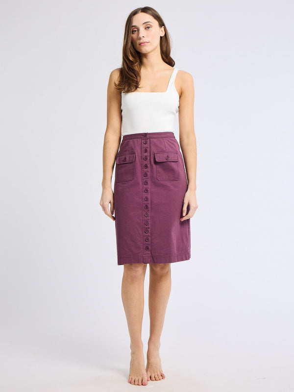 Mirabelle Skirt in Plum — view 6