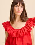 Stella Top in Scarlet - MILLE