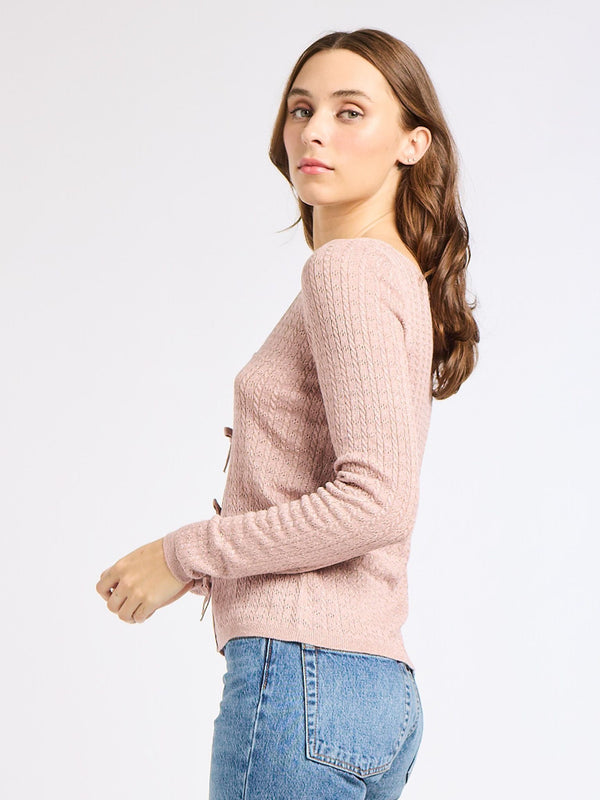 Olive Pullover in Dusty Rose — view 4