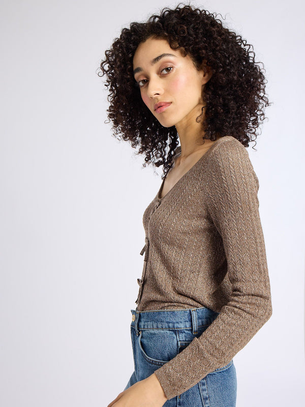 Olive Pullover in Mink — view 7
