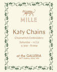 MILLE CHAINSTITCHING EVENT - KATY CHAINS NOV 22ND
