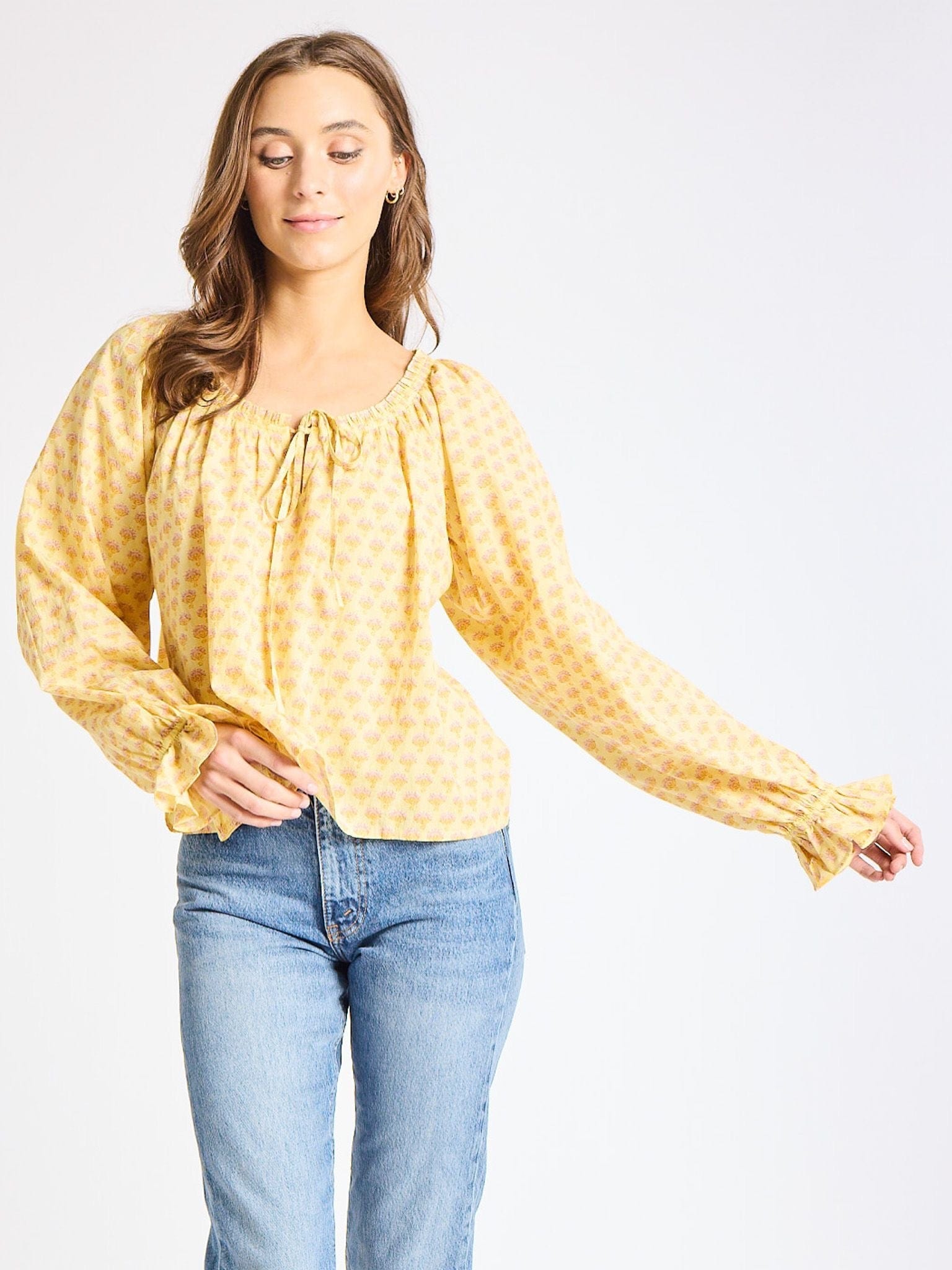 MILLE Clothing Ada Top in Buttercup