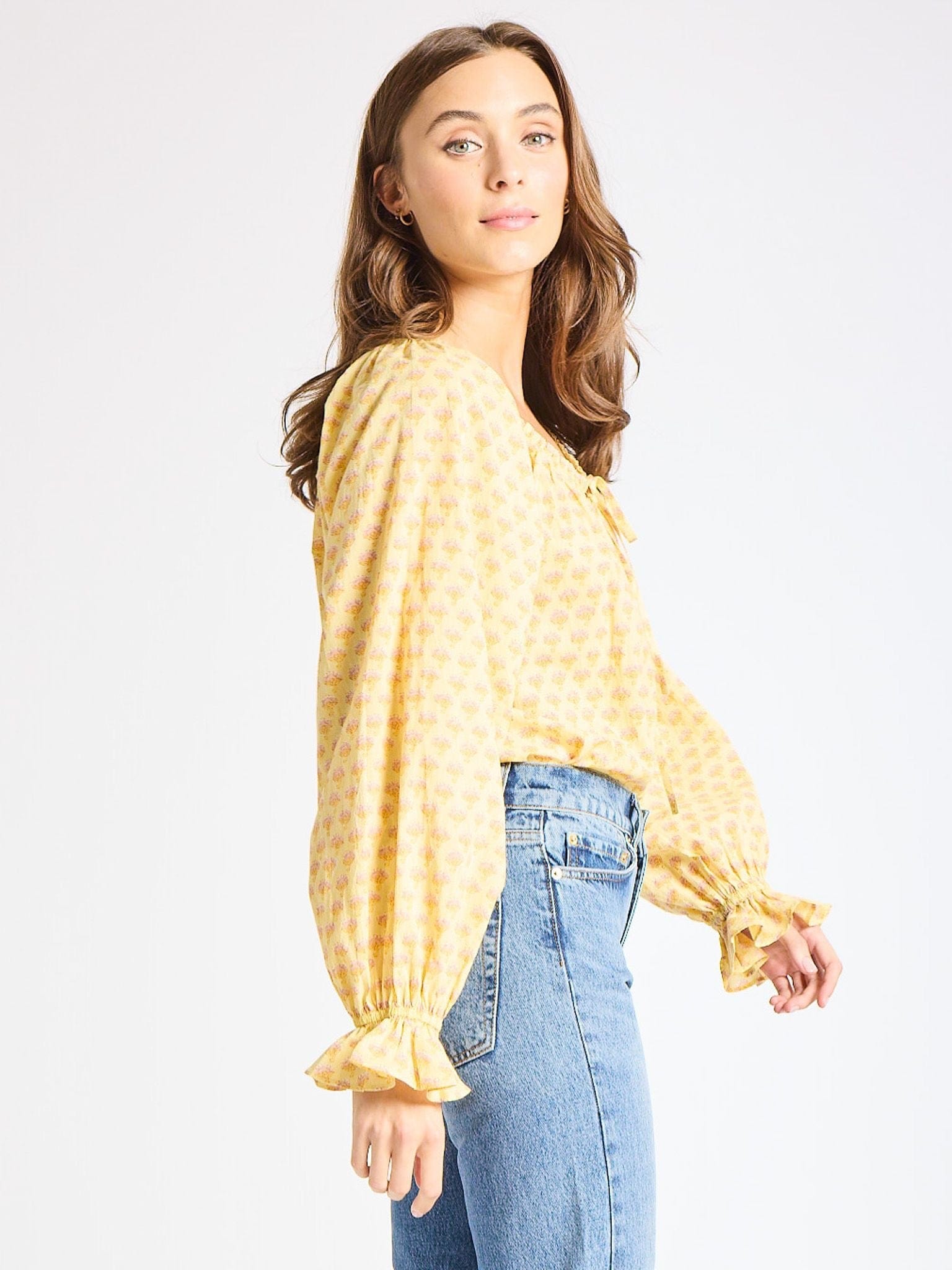 MILLE Clothing Ada Top in Buttercup