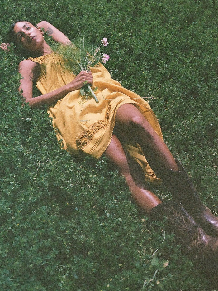 Adelia Dress in Marigold