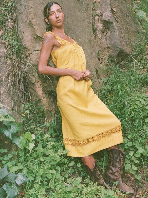 Adelia Dress in Marigold — view 12