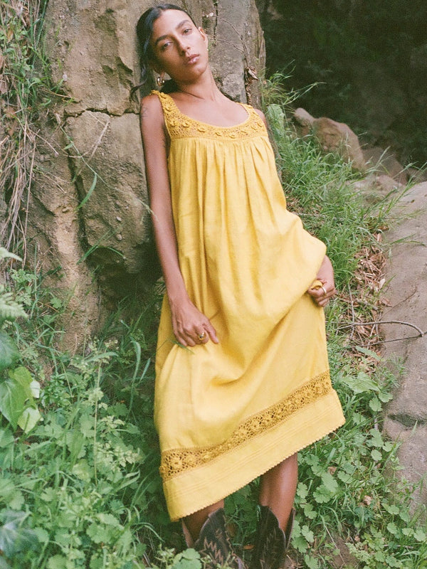 Adelia Dress in Marigold — view 11