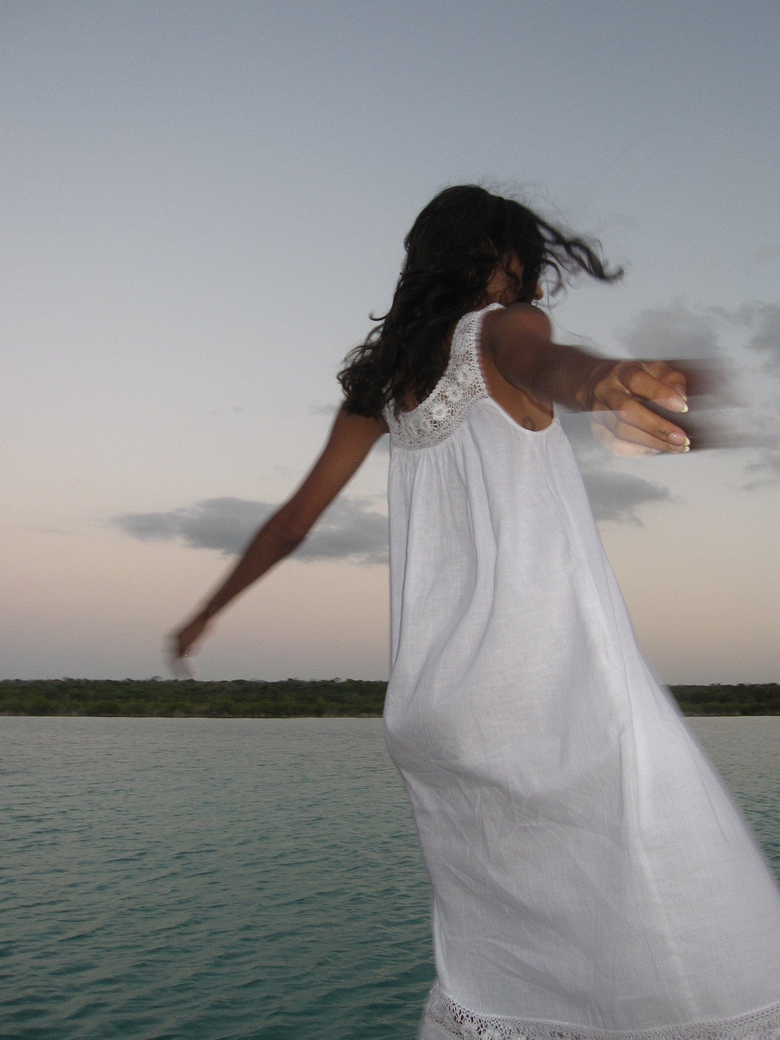 MILLE Adelia Dress in White Linen M