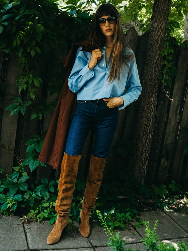Alina Coat in Chocolate — view 10