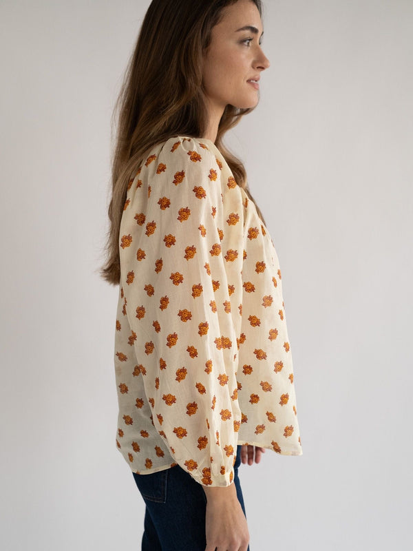 Aly Top in Honey Petite Bouquet — view 6