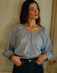 MILLE Clothing Aly Top in Sky