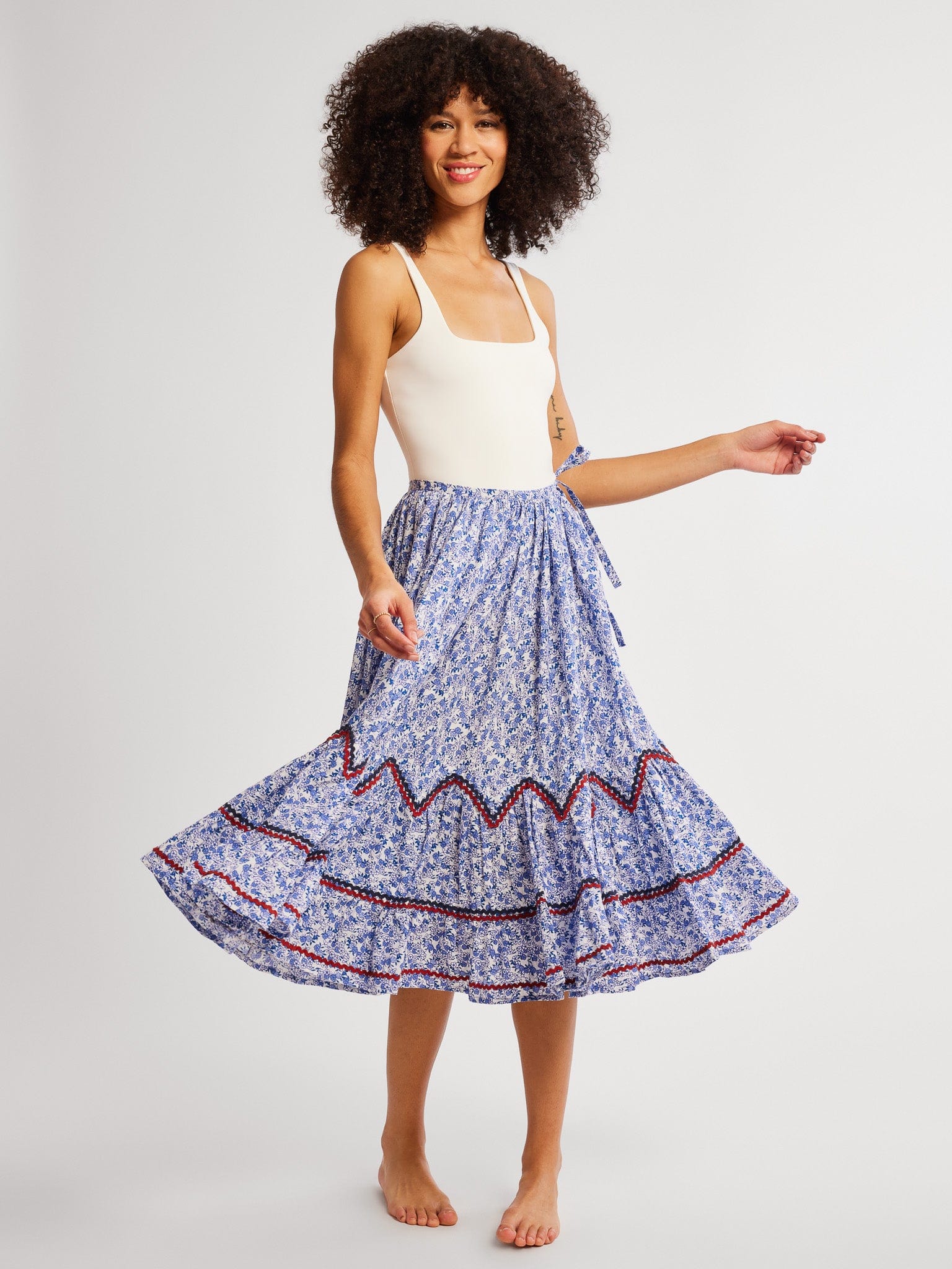 Amalie Skirt in Condesa Floral – MILLE