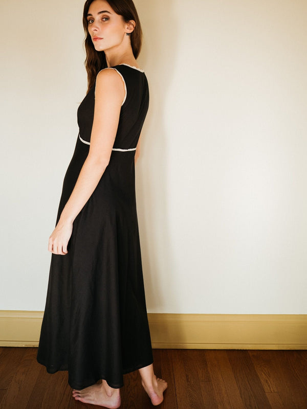 Anez Dress in Black — view 7