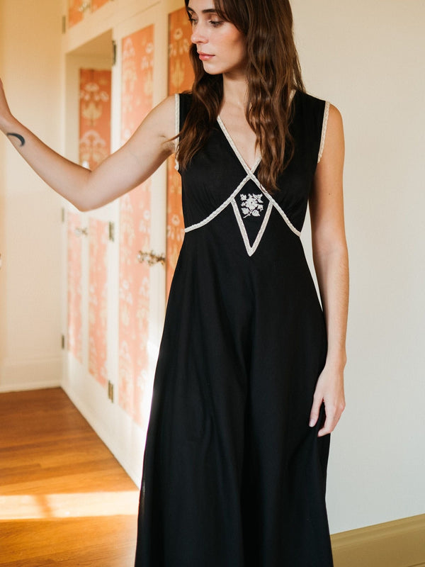 Anez Dress in Black — view 4