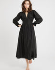 MILLE Clothing Anya Dress in Black Washed Silk