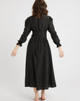 MILLE Clothing Anya Dress in Black Washed Silk
