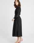 MILLE Clothing Anya Dress in Black Washed Silk
