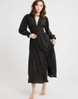 MILLE Clothing Anya Dress in Black Washed Silk