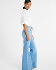 MILLE Clothing Ashton High Rise Wide Leg Flare Jean in Malibu