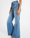 MILLE Clothing Ashton High Rise Wide Leg Flare Jean in Montecito