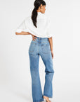 MILLE Clothing Ashton High Rise Wide Leg Flare Jean in Montecito